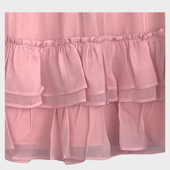 𝅺NEW WITH TAG‎ GENERATION LOVE AUDRINA RUFFLE MINI SILK SKIRT - Picture 3 of 8